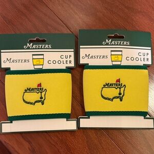 Masters Yellow and Green Cup Coolers